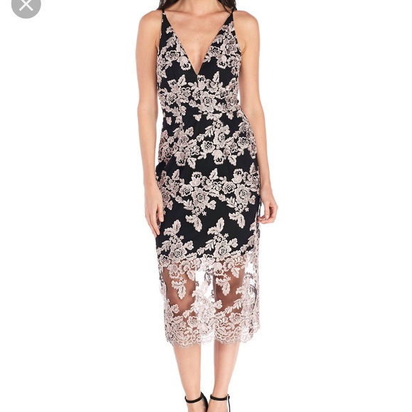 v by very black lace dress